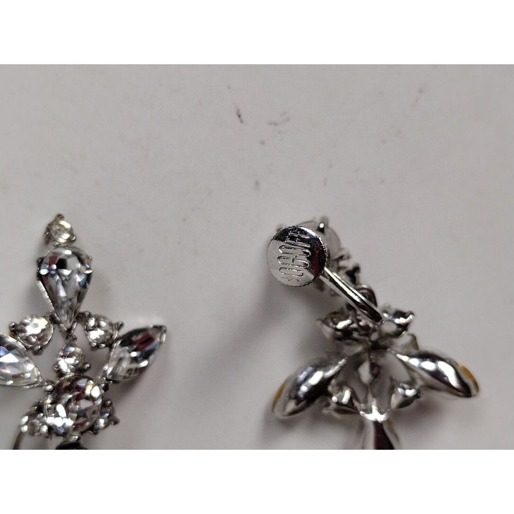 Stunning Vintage Bogoff Signed Rhinestone Silver … - image 6